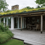 groendak bij veranda of overkapping